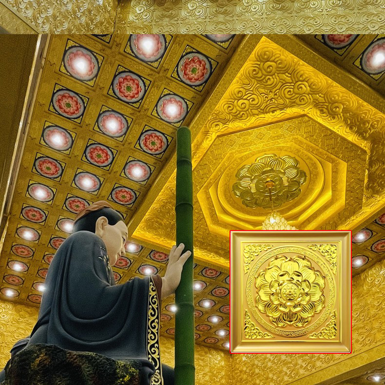 佛堂寺廟吊頂金箔